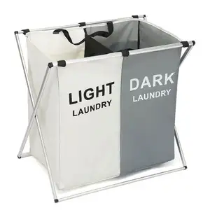 Manufacture Direct Laundry Basket Folding Storage Basket Collapsible Metal White Opp Bag OPP BAG+ Inner Color Box 20