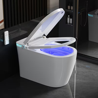 Inodoro Inteligente de Una Pieza con Diseño Oculto, Montado en el Suelo, Inodoros Electrónicos Inteligentes para Apartamentos Modernos