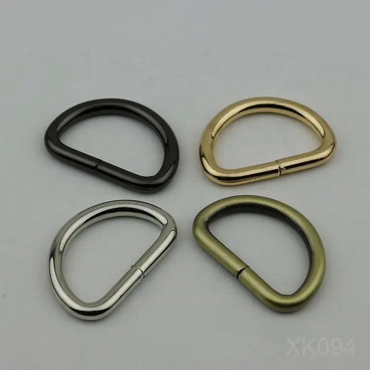 Hebilla de anillo en D de metal de alta calidad, 1,25 pulgadas, 32x19x4,8mm, para bolso de mano