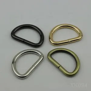 Factory supply 1.25inch 32 x 19 x 4.8mm high quality metal D ring buckle for handbag