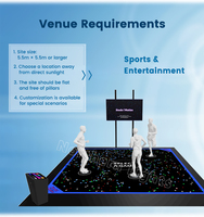 Système de jeu interactif à écran LED pour carrelage au sol avec 10 jeux populaires pour aire de jeux numérique et divertissement