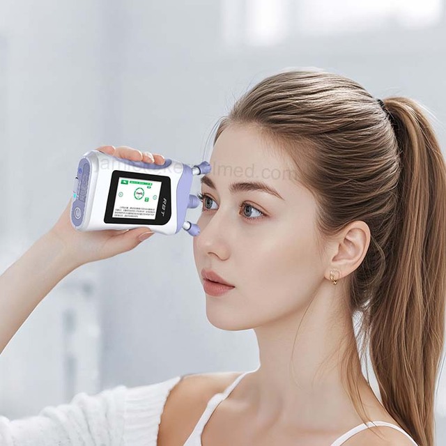 Portable Rebound Non Contact Tonometer with Disposable Probes Ophthalmic Equipment Eye Pressure Monitoring Device