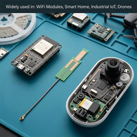 Antenne WiFi omnidirectionnelle interne à gain élevé 2,4 GHz avec connecteur MHF1 pour module sans fil IoT, câble de 145 mm