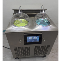 Machine à gelato commerciale 3-en-1 à double cuve, machine à fabriquer la crème glacée dure, 66L, en acier inoxydable, conserve la fraîcheur toute la nuit