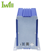 Venta caliente sin ventilador Intel Core I5 7360U Mini PC industrial integrado con 2 PCI DDR4 6 COM para ciudades inteligentes
