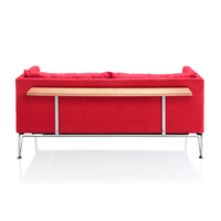 Ensemble de canapés de bureau modulaires contemporains et modernes avec pieds en métal et revêtement en tissu pour la maison, le bureau, l'hôtel, l'école et le salon