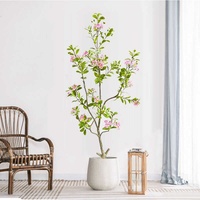 78.7 pouces de luxe artificiel myrte arbre plante en pot grand Faux arbre vert pour la décoration intérieure haut de gamme maison hôtel hall étage plante