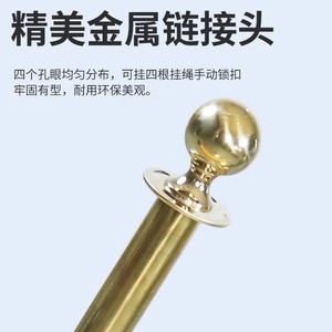 Barrière rétractable Qingli'ao en acier inoxydable, poteau de guidage de file d'attente d'un mètre, poteau de clôture VIP pour banque - Product Image 4