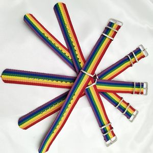 Bracelet de fierté LGBT pour bisexuels, lesbiennes, gays, bracelets de fierté LGBTQ, bracelet en nylon fait main, réglable, bracelets arc-en-ciel - Product Image 6
