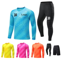Ensemble maillot et short de gardien de but de football en gros pour enfants et adultes – Kit uniforme de gardien à manches longues personnalisé avec logo, nom et numéro