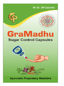 Cápsulas Botánicas Ayurvédicas GraMadhu, 30 Cápsulas con Mezcla Herbal Premium de Neem Patra, Gudmar, Karela, Jamun y Amla - Product Image 1