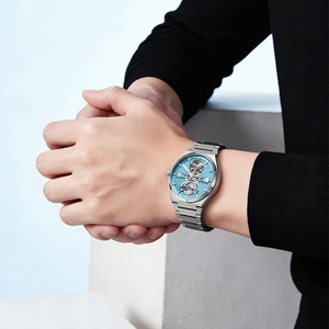 Reloj Automático para <span class=keywords><strong>Hombre</strong></span> BONEST GATTI, Reloj de Pulsera Mecánico de Lujo con Esqueleto de Acero Inoxidable, Resistente al Agua, Relogio Masculino, Montre - Product Image 6