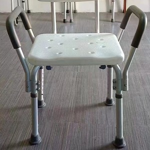 Chaise de douche Tengwei en alliage d'aluminium 43x36x75-88cm, accoudoirs réglables, antidérapante, pour personnes âgées et femmes enceintes - Product Image 2