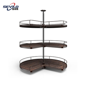 धातु परिधान रैक हार्डवेयर फिटिंग घूर्णन कपड़े टोकरी अलमारी सामान - Product Image 3