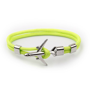 Pulsera de Cuerda de Nailon Colorida Unisex con Diseño de Avión para Hombre y Mujer - Product Image 6