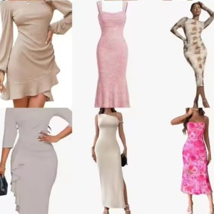 Vestido Largo Nuevo para Mujer, Color Sólido, Transpirable y Sexy, Estilo Club, Inventario de Proveedor, Venta al Por Mayor, Suministro a Granel - Product Image 1