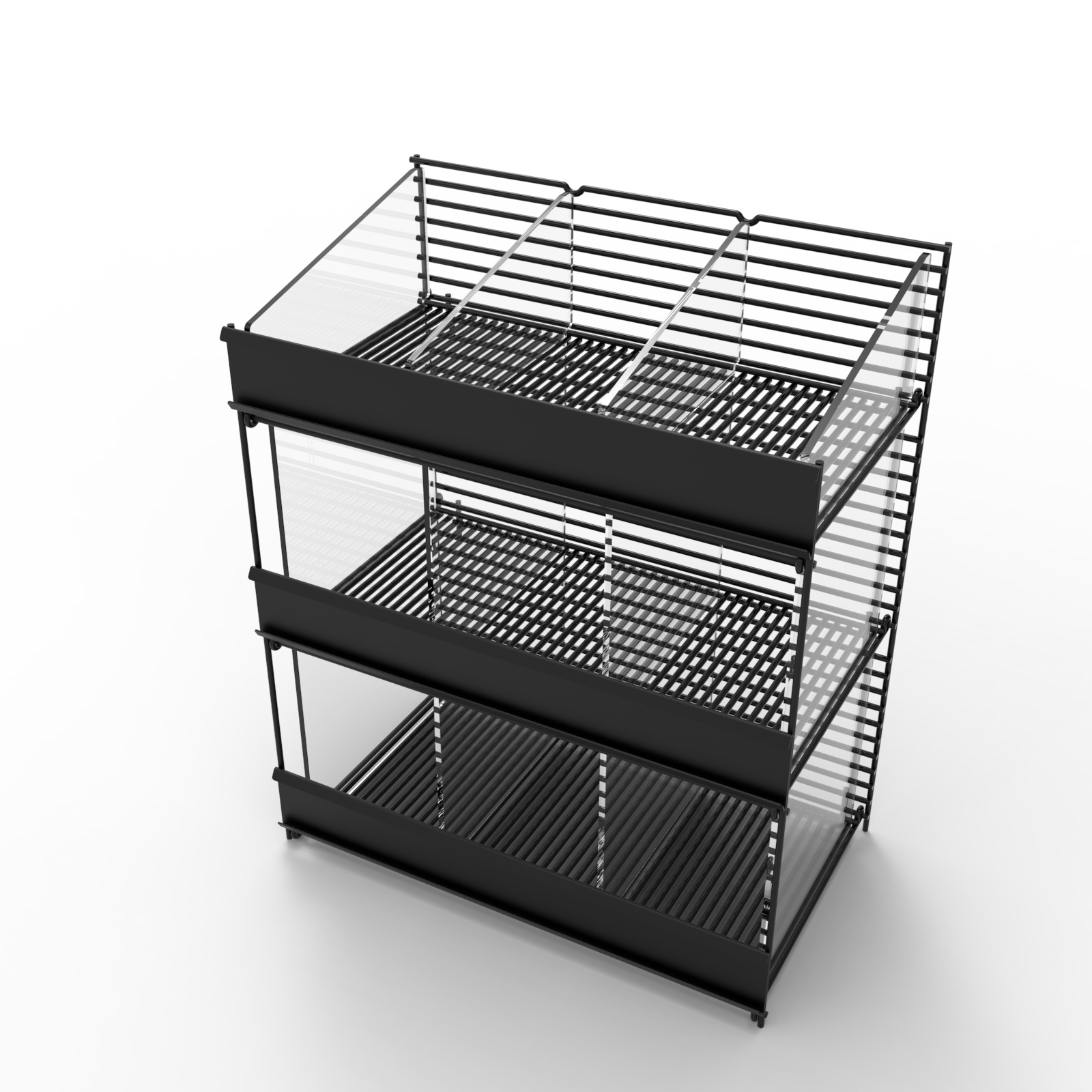 Apache Customized Metal Foldable Iron Wire Countertop Electronic Display Stand for Shopping Mall Stores — view 1