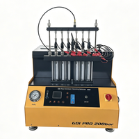 Testeur et Nettoyeur d'Injecteurs à Essence à Ultrasons Haute Pression CT6100 GDI PIEZO Support 200 BAR Nettoyeur et Testeur d'Injecteurs de Carburant