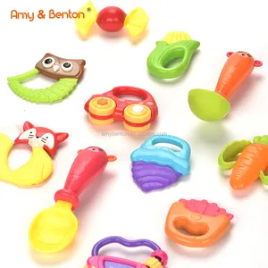 Новый товар, детская игрушка Bayby, Набор погремушек для малышей, детские погремушки, набор из 11 предметов для детей