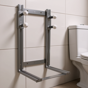 Support mural pour toilettes suspendues, largeur 34,5 cm, longueur 67,8 cm, pour installation de bidet - Product Image 3