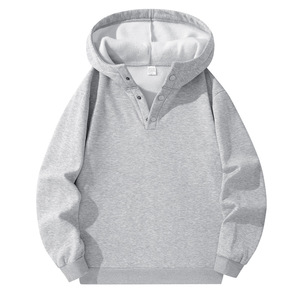 Otoño Invierno Pareja de moda <span class=keywords><strong>Sudadera</strong></span> <span class=keywords><strong>con</strong></span> <span class=keywords><strong>capucha</strong></span> Media botonadura Frente abierto Manga larga Top <span class=keywords><strong>Sudadera</strong></span> <span class=keywords><strong>con</strong></span> <span class=keywords><strong>capucha</strong></span> simple - Product Image 6
