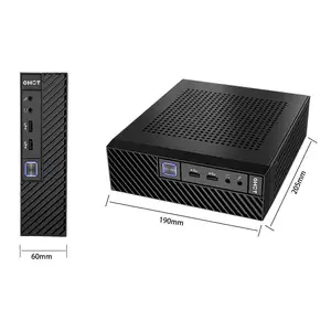 Prix d'usine Mini Pc industriel I5 11ème/12ème Ddr4 M.2 Nvme 4 écran Hdx2 + dp + type C Mini Pc sans ventilateur