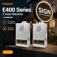 Alimentation électrique AC-DC étanche 400W 12V 24V pour éclairage publicitaire extérieur, boîtes lumineuses, signalisation