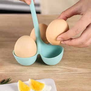 Soporte de silicona para huevos, olla hirviendo para escalfar huevos, estante de vapor práctico para estufa de cocina - Product Image 2