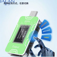 Détecteur de charge rapide JC-CT02 pour iPhone Android, outil de test de tension, de courant et de puissance de charge pour la détection PD/QC, vérification rapide