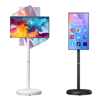 Écran tactile rotatif interactif intelligent de 21,5 pouces LCD LED blanc pour tablette mobile, moniteur Android 15 pour l'apprentissage