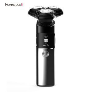 <span class=keywords><strong>Afeitadora</strong></span> Rotatoria de Triple Cuchilla Impermeable para Hombre, Inalámbrica, Recargable por USB, Uso en Seco/Húmedo, para Barbería/Peluquería/Cuerpo, Hotel/Hogar - Product Image 1
