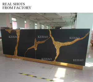 Foshan Modern <strong>Cheap</strong> Buffet Dining <strong>Sideboard</strong> Buffet Cabinets Luxury Gold Steel Black <strong>Sideboard</strong> Console - Product Image 5