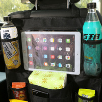 Organisateur de voiture imperméable grande capacité avec support tablette tactile, en tissu Oxford, pour siège arrière et coffre