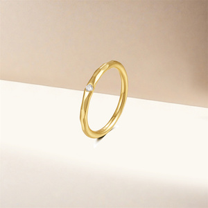 Bague de mariage pour femme CANNER en argent sterling 925, étoile octogonale avec diamants, zircon classique - Product Image 3