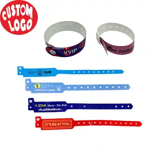 Patrón impreso personalizado barato personalizado pulseras promocional plástico vinilo muñeca impresión