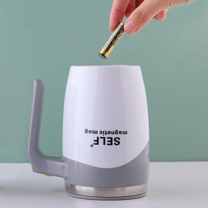 2024 Hot Selling 400ml Promotional Stainless Steel Automatic Electric Self Stirring <b>Coffee</b> Mug 350ml PP Magnetic for Parties - Product Image 5