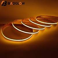 Bande LED COB Flexible RVB 1080 LED de 5 cm à Découpes, Faible MOQ, pour Éclairage d'Ambiance TV, Décoration de Fêtes et Vitrines de Magasin, DC 24V, Vente en Gros