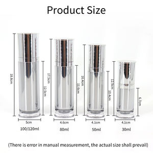 ชุดบรรจุภัณฑ์เครื่องสำอาง ขวดครีมบำรุงผิวหน้าและรอบดวงตา รูปทรงเห็ด ทำจากอะคริลิค  ขนาด 1 ออนซ์ 30 มล. 50 มล. พร้อมหัวปั๊ม - Product Image 3