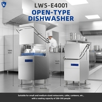 Gewerbliche Automatische Abdeckungs-Abwaschmaschine Haubentyp Geschirrspülmaschine mit Hochtemperatur-Spülung & Sterilisation für Kleine Cafés