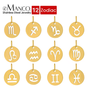 Dijes de Acero Inoxidable con Signos del Zodiaco y Constelaciones, Joyería de Moda EManco, para Hacer Pulseras y Collares - Product Image 3