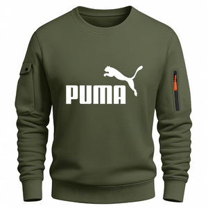 Sweat-shirt unisexe décontracté en maille avec imprimé lettres, <span class=keywords><strong>nouvelle</strong></span> collection automne-hiver, style urbain tendance, en polaire 250g, coupe classique avec poche - Product Image 3