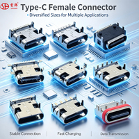 En STOCK Connecteur USB Type C Étanche Femelle Mâle 6/16/24 Broches pour Carte PCB, Fournisseurs Uniques