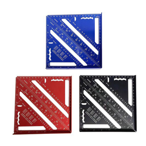 Règle triangulaire métrique en alliage d'aluminium 7 pouces 12 pouces Rapporteur de menuisier Mesure de jaugeage Carré OEM DIY Licheng Chine - Product Image 3
