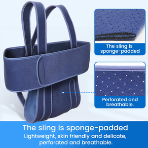 สายรัดแขนแบบพยุงไหล่สำหรับผู้หญิงและผู้ชาย ใช้สำหรับภาวะเอ็นร้อยหวายฉีกขาด/กระดูก<span class=keywords><strong>หัก</strong></span>/เคลื่อนหลุด/แตก/หลัง<span class=keywords><strong>ผ่าตัด</strong></span> เหมาะสำหรับมือซ้ายและขวา - Product Image 3