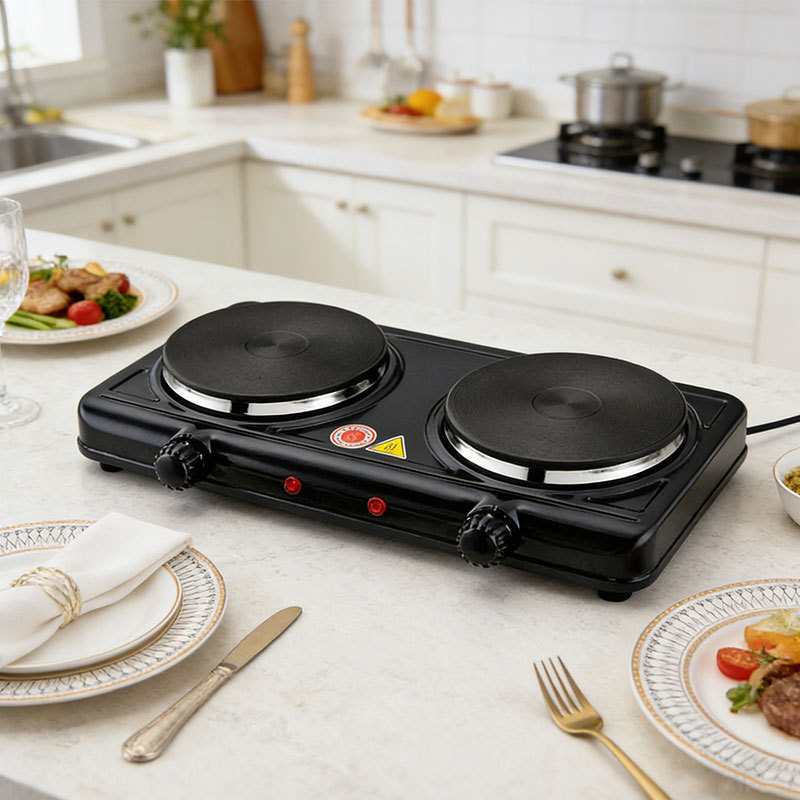 Kitchen Electric Stove 2 Burners Made