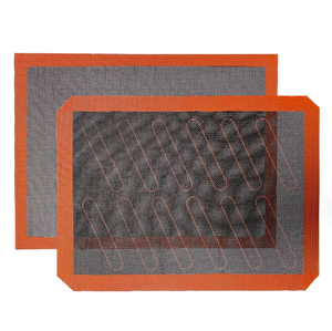 Tapis de cuisson en silicone de qualité alimentaire, respirant, antiadhésif, avec grille, pour la pâtisserie, outil de découpe - Product Image 1