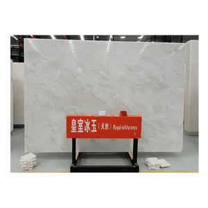 BOTON STONE Natural Stone China Supplier Super Pure White Marble Royal Slabs Onyx Wall Panel