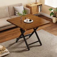 Table à manger pliable - Table ronde simple et conviviale à louer dans les maisons de location, table portable d'extérieur pour l'aménagement.