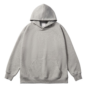 Sudadera con capucha deportiva para hombre de alta calidad, 300G, venta de fábrica, LOGOTIPO personalizado, ropa de calle, tejido de punto, sudadera de talla grande con estampado sólido - Product Image 5