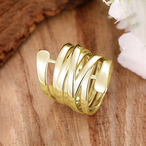 Modern Geometric Stainless Steel Unisex <b>Statement</b> <b>Ring</b> Plain Design Fashion Jewelry Gift - Product Image 3